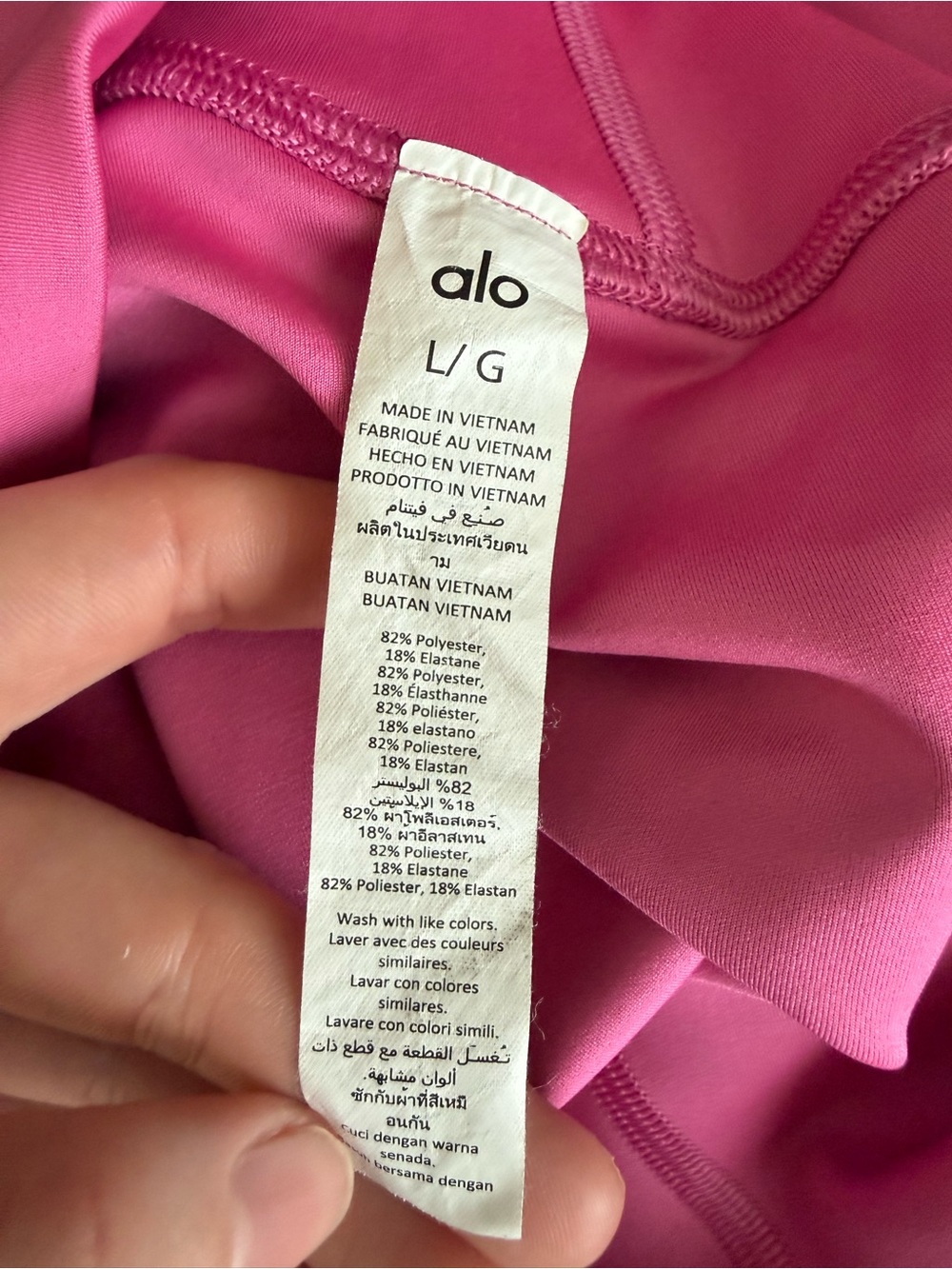 Alo Airlift Energy Short 5” Pink - Picture 5 of 7